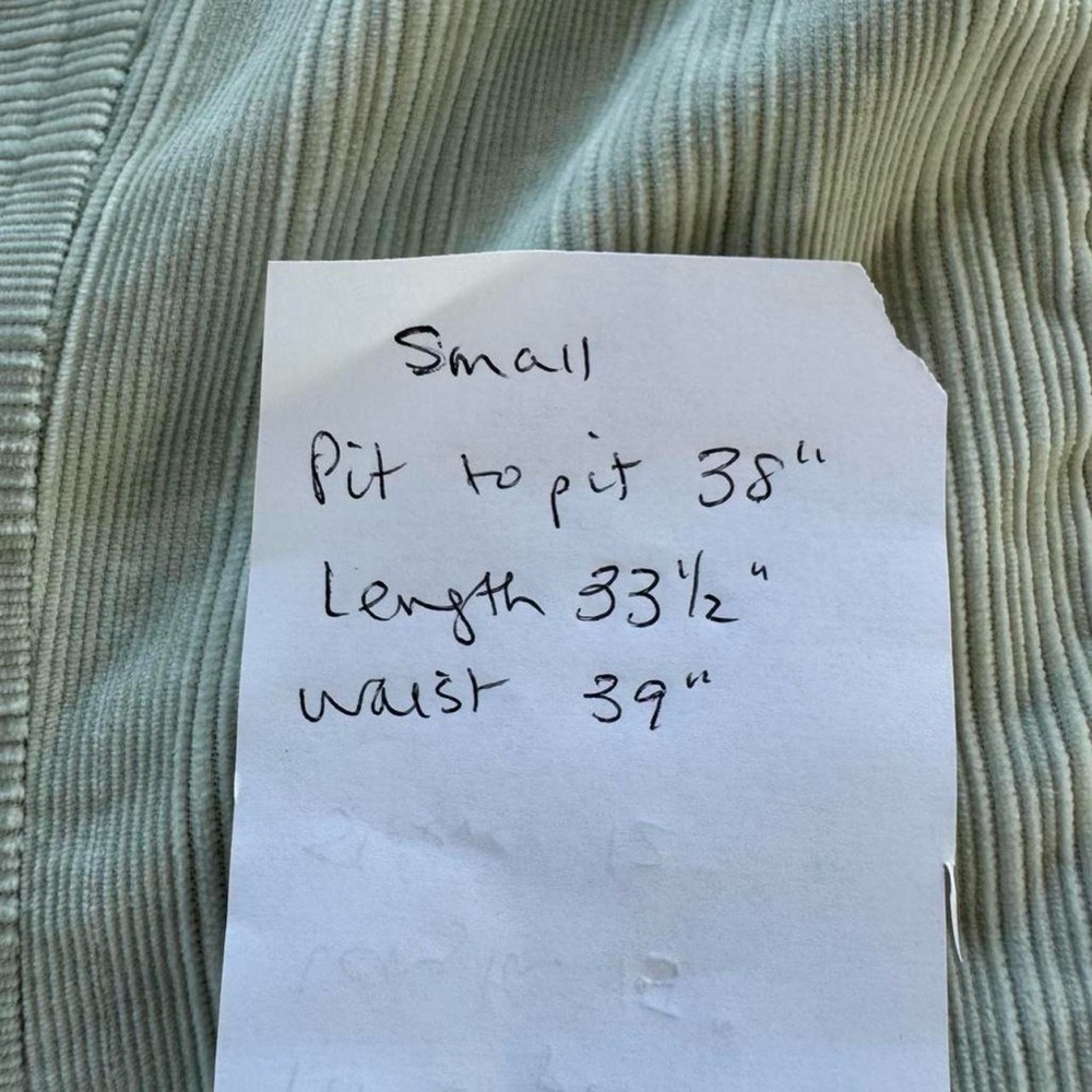 J. Jill Women’s corduroy coat jacket light green, Small - Picture 7 of 7